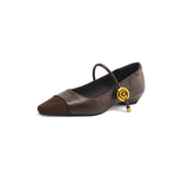 LOW HEEL SQUARE TOE MARY JANES