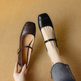 SQUARE TOE FLATS