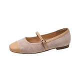 SQUARE TOE MARY JANE FLAT