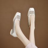 FASHION HOLLOW OUT SLIP ON SHOES