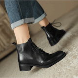 Ladies Lace Up Ankle Boots Black