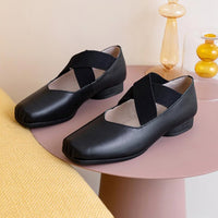 LADIES-LOW-HEEL-SHOES-GENUINE-LEATHER