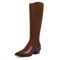 LEATHER-LONG-BOOTS-MID-HEEL-BROWN