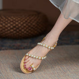 YELLOW-FLAT-PEARL-SANDALS